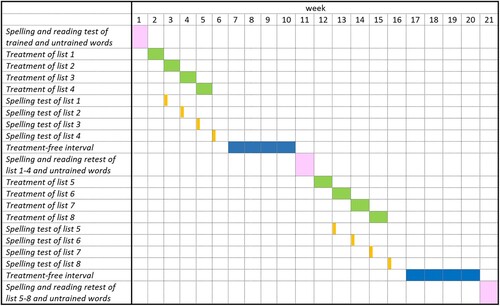 Figure 2. Treatment schedule.