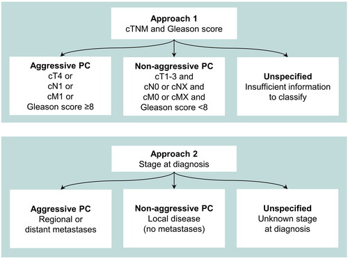 Figure 2. Approaches used to classify aggressive prostate cancer (PC).