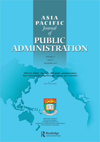 Cover image for Asia Pacific Journal of Public Administration, Volume 37, Issue 4, 2015