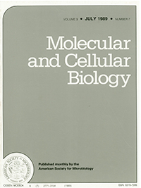 Cover image for Molecular and Cellular Biology, Volume 9, Issue 7, 1989