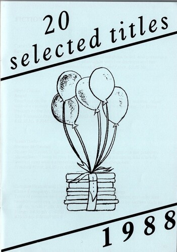 Figure 11. ‘20 Selected Titles’, FBF catalogue 1988. Reproduced by permission of Feminist Book Fortnight Group.
