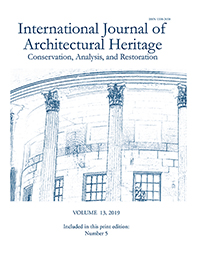 Cover image for International Journal of Architectural Heritage, Volume 13, Issue 5, 2019