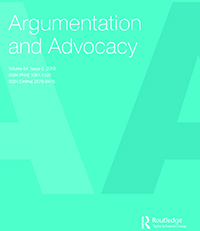 Cover image for Argumentation and Advocacy, Volume 54, Issue 3, 2018