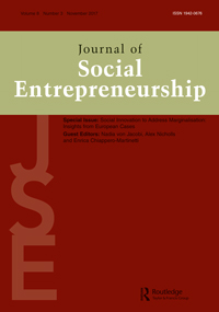 Cover image for Journal of Social Entrepreneurship, Volume 8, Issue 3, 2017