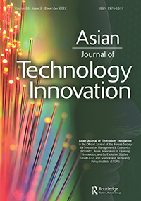 Cover image for Asian Journal of Technology Innovation, Volume 30, Issue 3, 2022