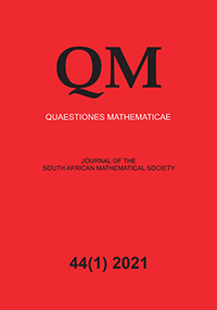 Cover image for Quaestiones Mathematicae, Volume 44, Issue 1, 2021