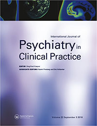 Cover image for International Journal of Psychiatry in Clinical Practice, Volume 22, Issue 3, 2018