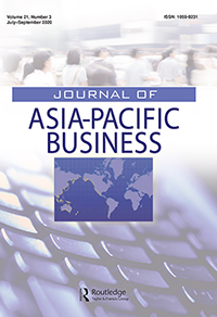 Cover image for Journal of Asia-Pacific Business, Volume 21, Issue 3, 2020