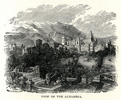 Fig 2 Nineteenth-century view of the Alhambra.