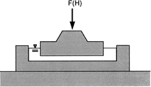 Figure 12 Schematic of imperfect squeezing flow apparatus (from[Citation40]).