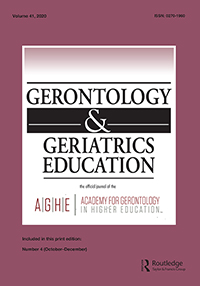 Cover image for Gerontology & Geriatrics Education, Volume 41, Issue 4, 2020