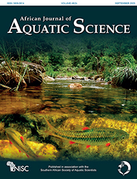 Cover image for African Journal of Aquatic Science, Volume 48, Issue 3, 2023