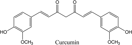 Figure 1 Chemical structure of curcumin.