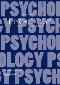 Cover image for The Journal of Psychology, Volume 155, Issue 4, 2021