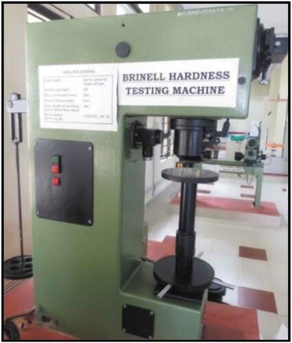 Figure 3. Brinell hardness measuring machine.