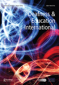 Cover image for Deafness & Education International, Volume 20, Issue 1, 2018