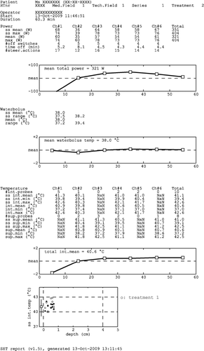 Figure 5. Example treatment evaluation sheet. Ch, channel; ss, steady-state; int., interstitial; sup., superficial; NaN, not-a-number (no data available).