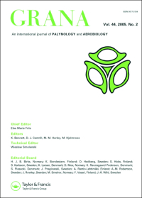 Cover image for Grana, Volume 60, Issue 1, 2021
