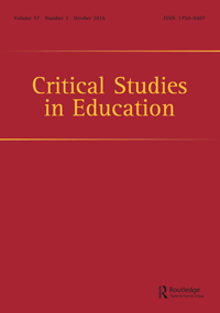 Cover image for Critical Studies in Education, Volume 57, Issue 3, 2016
