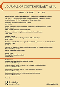 Cover image for Journal of Contemporary Asia, Volume 53, Issue 2, 2023