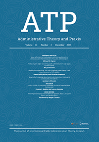 Cover image for Administrative Theory & Praxis, Volume 43, Issue 4, 2021