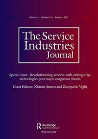 Cover image for The Service Industries Journal, Volume 43, Issue 3-4, 2023