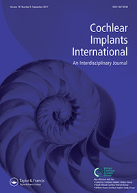 Cover image for Cochlear Implants International, Volume 18, Issue 5, 2017