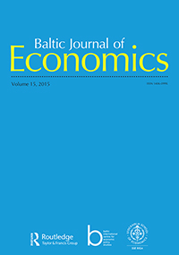 Cover image for Baltic Journal of Economics, Volume 15, Issue 2, 2015
