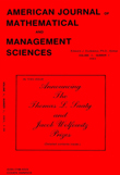 Cover image for American Journal of Mathematical and Management Sciences, Volume 3, Issue 1, 1983