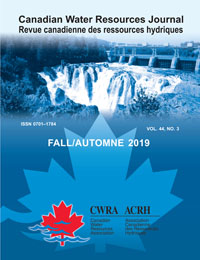 Cover image for Canadian Water Resources Journal / Revue canadienne des ressources hydriques, Volume 44, Issue 3, 2019