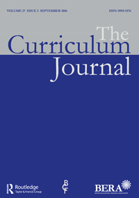 Cover image for The Curriculum Journal, Volume 27, Issue 3, 2016