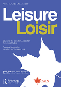 Cover image for Leisure/Loisir, Volume 47, Issue 4, 2023