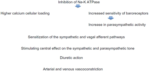 Figure 1 Mechanisms of action of digoxin.