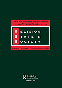 Cover image for Religion, State and Society, Volume 49, Issue 4-5, 2021