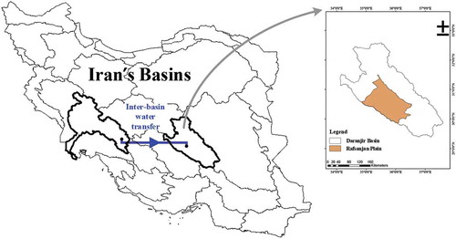 Figure 1. Location of the proposed project in Iran