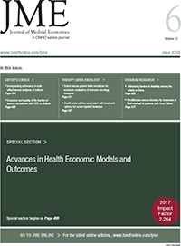 Cover image for Journal of Medical Economics, Volume 22, Issue 6, 2019