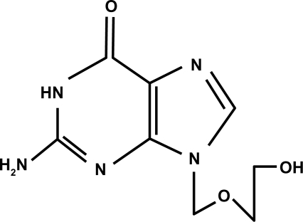Figure 2 Structural formula of acyclovir.