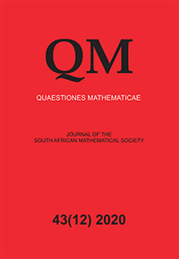 Cover image for Quaestiones Mathematicae, Volume 43, Issue 12, 2020