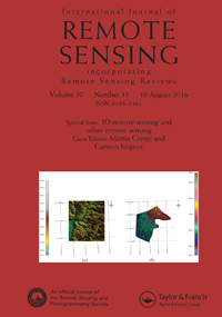 Cover image for International Journal of Remote Sensing, Volume 37, Issue 15, 2016