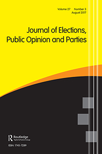 Cover image for Journal of Elections, Public Opinion and Parties, Volume 27, Issue 3, 2017