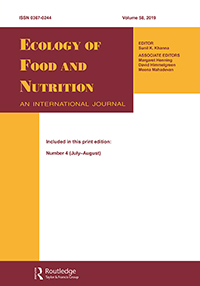 Cover image for Ecology of Food and Nutrition, Volume 58, Issue 4, 2019