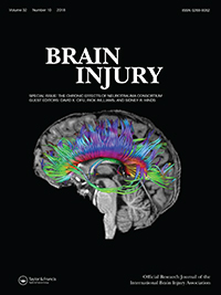 Cover image for Brain Injury, Volume 32, Issue 10, 2018