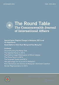 Cover image for The Round Table, Volume 107, Issue 6, 2018