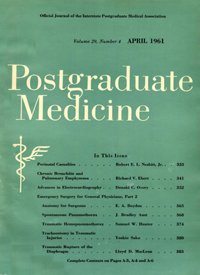 Cover image for Postgraduate Medicine, Volume 29, Issue 4, 1961