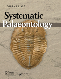 Cover image for Journal of Systematic Palaeontology, Volume 16, Issue 8, 2018