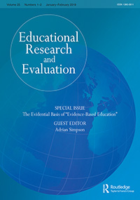 Cover image for Educational Research and Evaluation, Volume 25, Issue 1-2, 2019