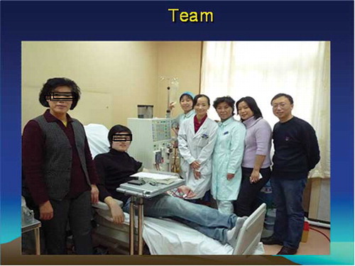 Figure 1.  Working group of the first SC-HD program in Peking University Third Hospital.