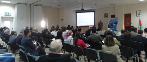 Attendees of the 2013 Yusuf A. Sayigh Development Lecture (co-sponsored by the VSP programme), MAS, Ramallah, 27 November 2013