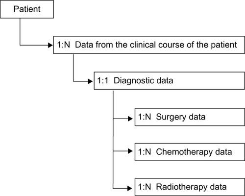 Figure 1 Data model of the Danish Neuro-Oncology Registry.