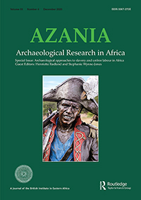 Cover image for Azania: Archaeological Research in Africa, Volume 55, Issue 4, 2020
